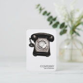 Square Photo 0123a - Old Telephone II (afgerond) Visitekaartje (Staand voorkant)