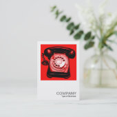 Square Photo 0125 - Hotline - Red Visitekaartje (Staand voorkant)