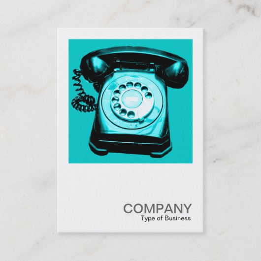 Square Photo 0126 - Hotline - Cyaan Blue Visitekaartje (Voorkant)