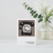 Square Photo 0148 - Old Telephone - Warm Toned Visitekaartje (Staand voorkant)