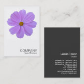 Square Photo 0171 - Paarse Cosmos Flower Visitekaartje (Voorkant / Achterkant)