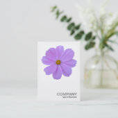 Square Photo 0171 - Paarse Cosmos Flower Visitekaartje (Staand voorkant)