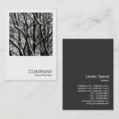 Square Photo 0176 - Branches met sneeuw Visitekaartje (Voorkant / Achterkant)