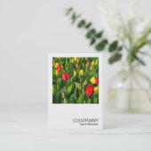 Square Photo 0203 - Colorful Tulips II Visitekaartje (Staand voorkant)