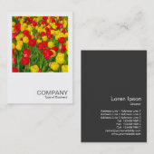 Square Photo 0220 - Tulpen Visitekaartje (Voorkant / Achterkant)