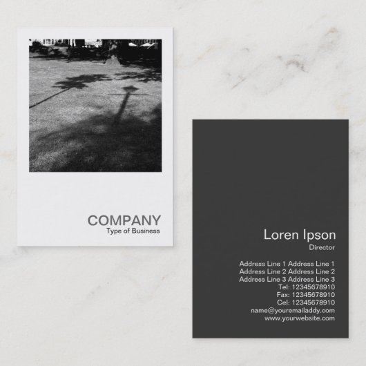 Square Photo 022 - Shadows Visitekaartje (Voorkant / Achterkant)