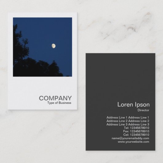 Square Photo 0238 - Summer Night Visitekaartje (Voorkant / Achterkant)