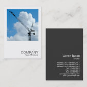 Square Photo 0245 - Tower Crane Visitekaartje (Voorkant / Achterkant)