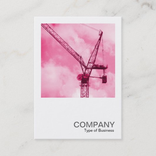Square Photo 0246 - Pink Crane Visitekaartje (Voorkant)