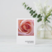 Square Photo 0255 - Roze Rose Visitekaartje (Staand voorkant)