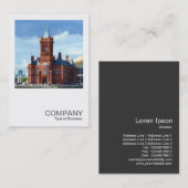 Square Photo 0256 - Pierhead Building Cardiff, Wal Visitekaartje (Voorkant / Achterkant)