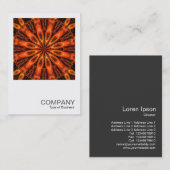 Square Photo 0285 - Oranje Kaleidoscoop 02 Visitekaartje (Voorkant / Achterkant)