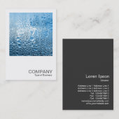 Square Photo 0307 - Blue Water Visitekaartje (Voorkant / Achterkant)