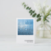 Square Photo 0307 - Blue Water Visitekaartje (Staand voorkant)