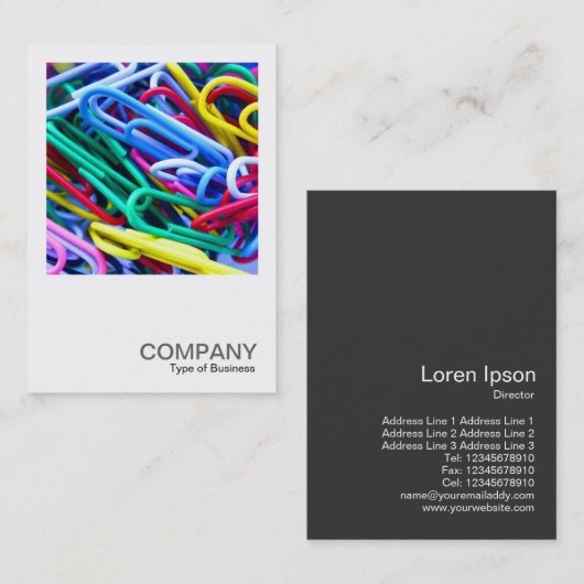 Square Photo 0321 - Project Paperclip Visitekaartje (Voorkant / Achterkant)