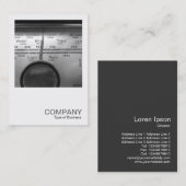 Square Photo 0328 - Old UK Radio Dial Visitekaartje (Voorkant / Achterkant)