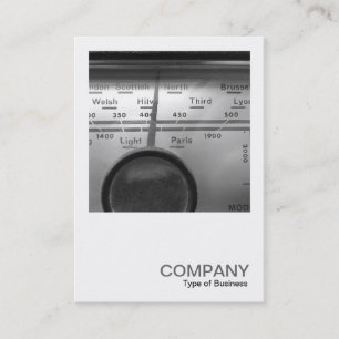 Square Photo 0328 - Old UK Radio Dial Visitekaartje