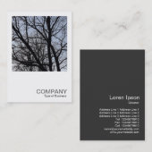 Square Photo 0382 - Silhouetted Branches Visitekaartje (Voorkant / Achterkant)