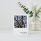 Square Photo 0382 - Silhouetted Branches Visitekaartje (Staand voorkant)