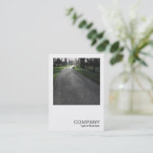 Square Photo 0383 - Sunlit Path Visitekaartje (Staand voorkant)