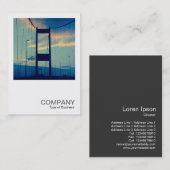 Square Photo 0415 - Bridge to England Visitekaartje (Voorkant / Achterkant)