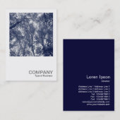 Square Photo 0425 - Blue Autumn Visitekaartje (Voorkant / Achterkant)