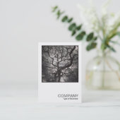 Square Photo 0464 - Magnolia Tree in Blossom Visitekaartje (Staand voorkant)