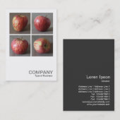 Square Photo 0491 - Vier appels Visitekaartje (Voorkant / Achterkant)