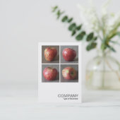 Square Photo 0491 - Vier appels Visitekaartje (Staand voorkant)