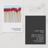 Square Photo 0539 - Matches 03 Visitekaartje (Voorkant / Achterkant)