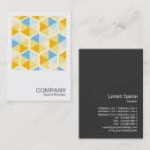 Square Photo 0547 - Hexagon Pattern 03 Visitekaartje (Voorkant / Achterkant)