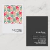 Square Photo 0548 - Hexagon Pattern 04 Visitekaartje (Voorkant / Achterkant)