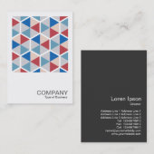 Square Photo 0549 - Hexagon Pattern 05 Visitekaartje (Voorkant / Achterkant)