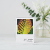 Square Photo 0559 - Colorful Leaf Visitekaartje (Staand voorkant)