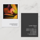 Square Photo 0560 - Colorful Leaves Visitekaartje (Voorkant / Achterkant)