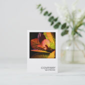 Square Photo 0560 - Colorful Leaves Visitekaartje (Staand voorkant)