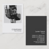 Square Photo 0584 - Tower Crane 02 Visitekaartje (Voorkant / Achterkant)