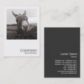 Square Photo 0589 - Friendly Donkey Visitekaartje (Voorkant / Achterkant)