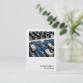 Square Photo 0590 - Mixing Desk Visitekaartje (Staand voorkant)