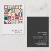 Square Photo 0596 - Abstracte Squares 110419 Visitekaartje (Voorkant / Achterkant)