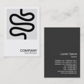 Square Photo 0599 - Curvy Line Visitekaartje (Voorkant / Achterkant)