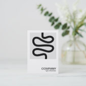 Square Photo 0599 - Curvy Line Visitekaartje (Staand voorkant)