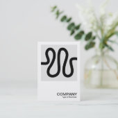 Square Photo 0601 - Curvy Line Visitekaartje (Staand voorkant)