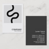 Square Photo 0603 - Curvy Line 02 Visitekaartje (Voorkant / Achterkant)