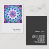 Square Photo 063 - Daisy Kaleidoscopic Visitekaartje (Voorkant / Achterkant)