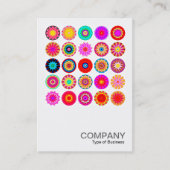 Square Photo 091 - 25 Colorful Mandalas Visitekaartje (Voorkant)