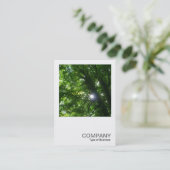 Square Photo 093 - Sun in the Trees Visitekaartje (Staand voorkant)