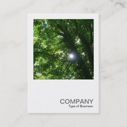 Square Photo 093 - Sun in the Trees Visitekaartje (Voorkant)
