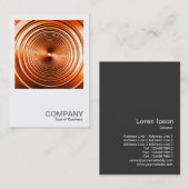 Square Photo 608 - Long Spring Oranje Visitekaartje (Voorkant / Achterkant)