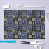 Square Photo Afstuderen Class Year Black Tissuepapier (Craft)